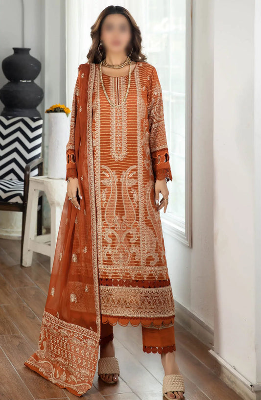 Johra Jahan Ara Embroidered Banarsi Jacquard Lawn Collection - JH 096