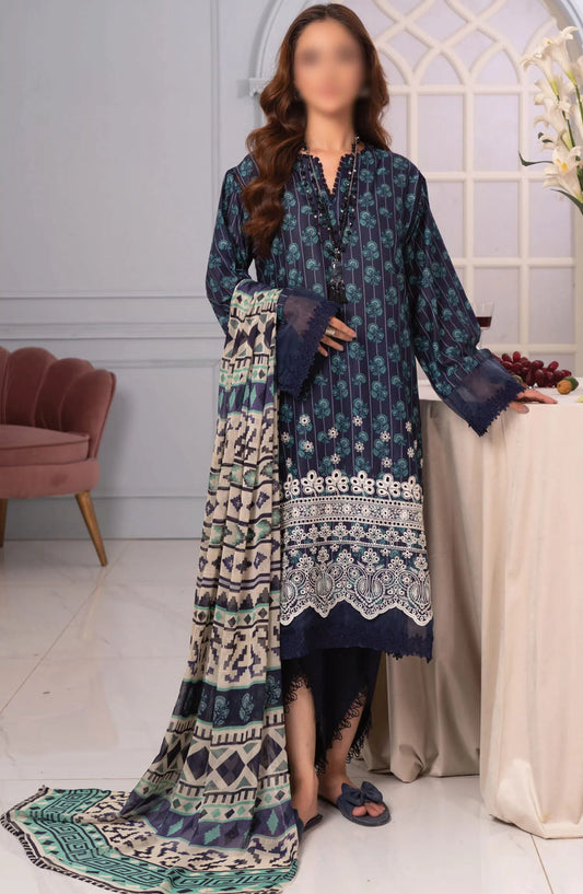 Johra Zoya Embroidered Printed Chikankari Lawn Collection 2024 - JH 983
