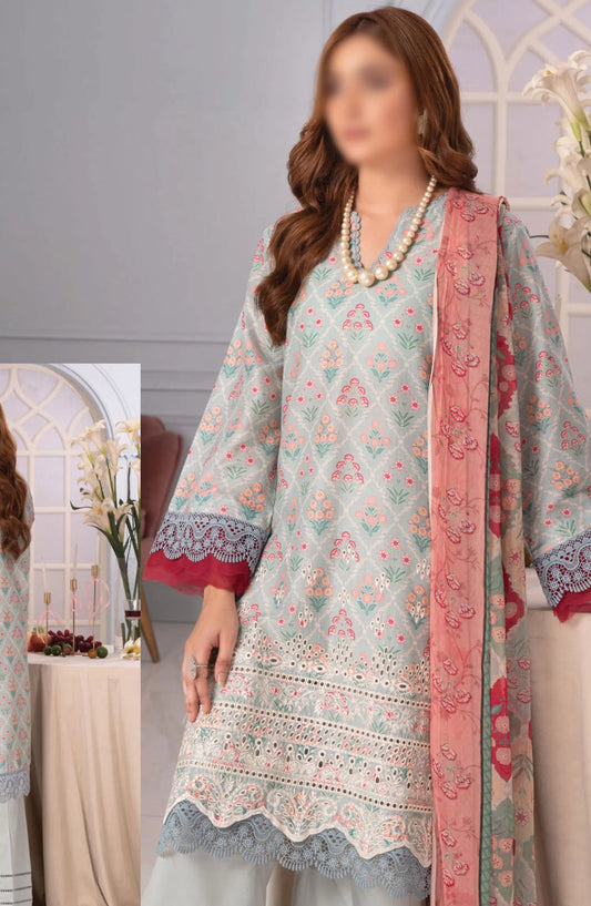 Johra Zoya Embroidered Printed Chikankari Lawn Collection 2024 - JH 984