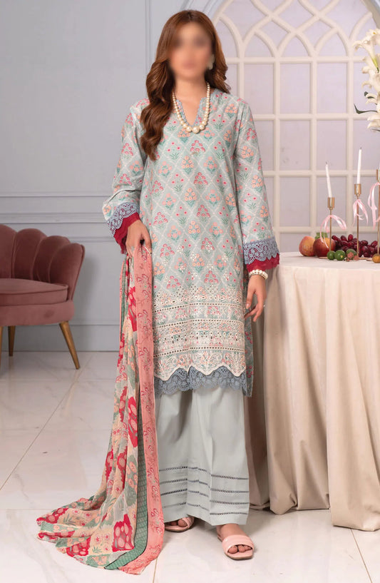Johra Zoya Embroidered Printed Chikankari Lawn Collection 2024 - JH 984