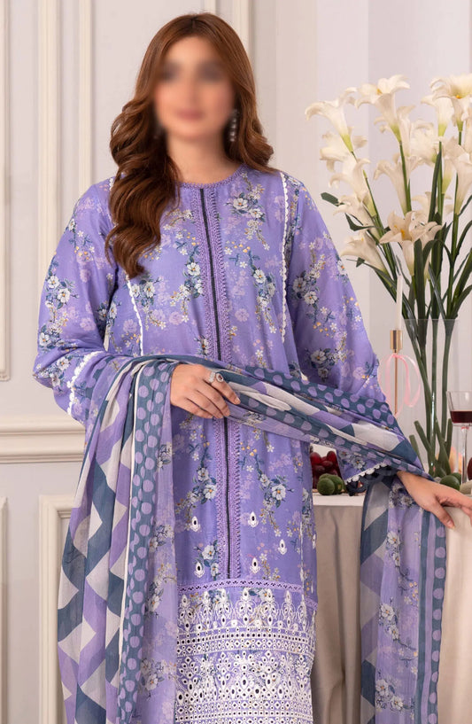 Johra Zoya Embroidered Printed Chikankari Lawn Collection 2024 - JH 986
