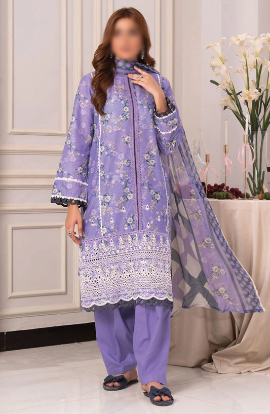 Johra Zoya Embroidered Printed Chikankari Lawn Collection 2024 - JH 986