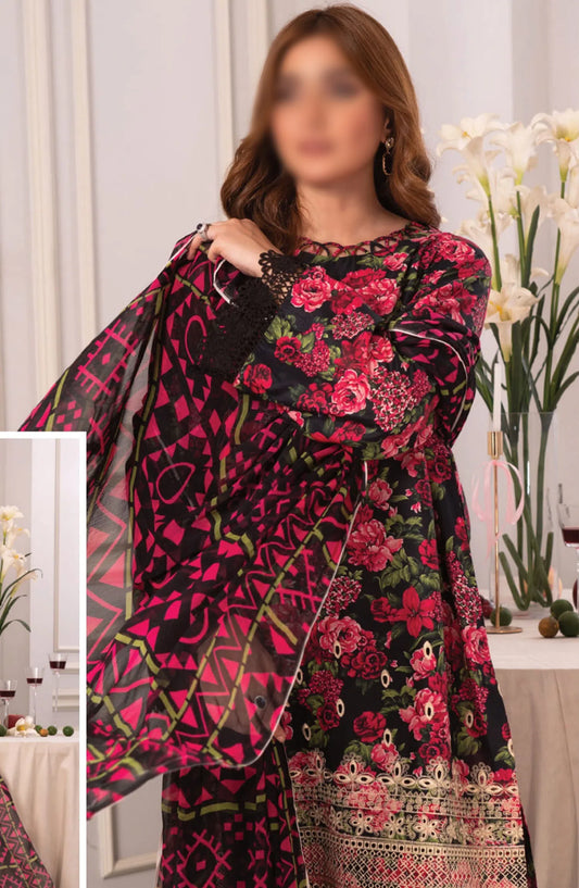 Johra Zoya Embroidered Printed Chikankari Lawn Collection 2024 - JH 987
