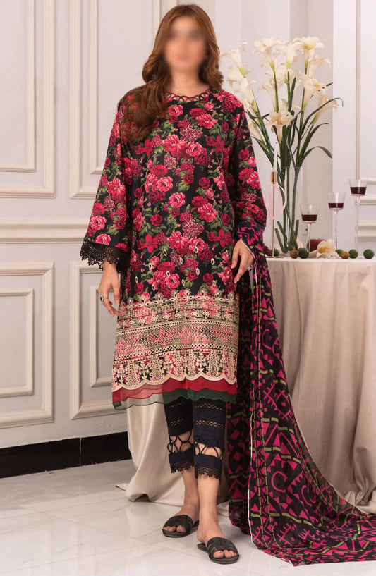 Johra Zoya Embroidered Printed Chikankari Lawn Collection 2024 - JH 987