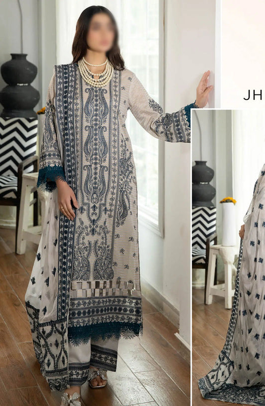 Johra Jahan Ara Embroidered Banarsi Jacquard Lawn Collection - JH 098