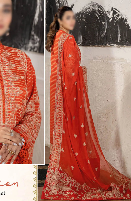 Johra Jahan Ara Embroidered Banarsi Jacquard Lawn Collection - JH 099