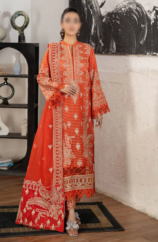 Johra Jahan Ara Embroidered Banarsi Jacquard Lawn Collection - JH 099