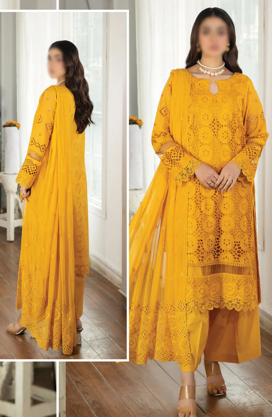 Johra Uzuri Chikankari Lawn Collection 2024 - JH 114