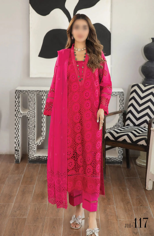 Johra Uzuri Chikankari Lawn Collection 2024 - JH 117