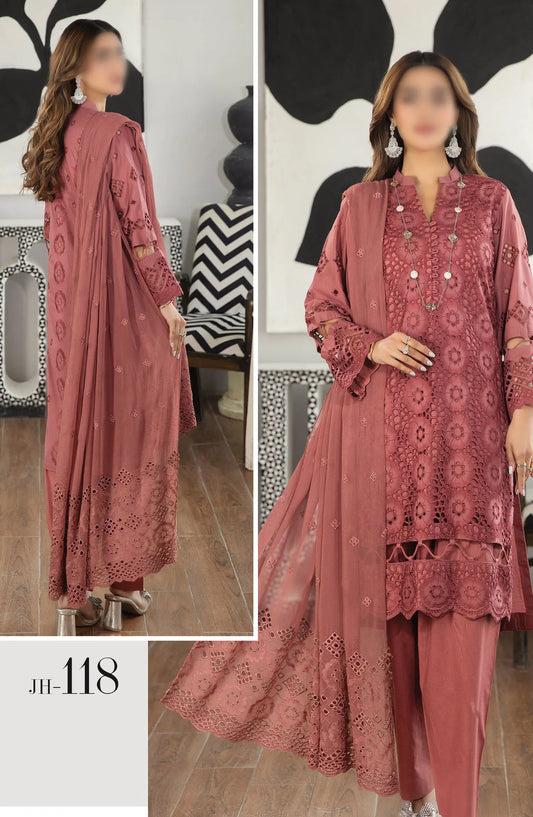 Johra Uzuri Chikankari Lawn Collection 2024 - JH 118