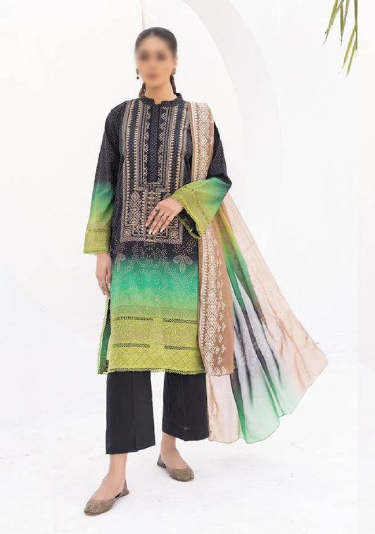 JH 607 Johra Rever Embroidered Digital Printed Lawn Collection