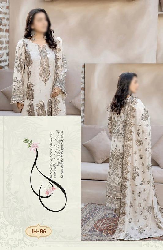 Johra Sila Embroidered Lawn Collection 2024 - JH 86