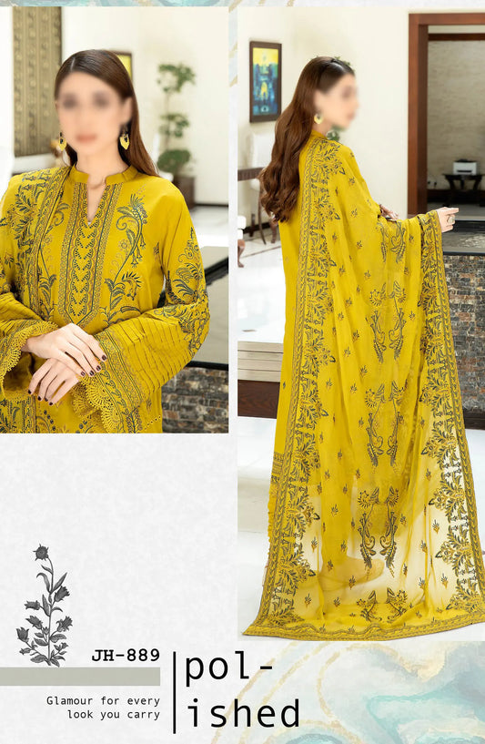 Johra Elysia Embroidered Lawn Collection 2024 - JH 889