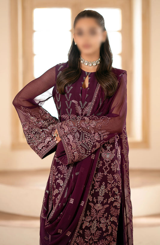 Mehar Bano Chiffon Collection By Kuch Khas Vol 16 - K 1609 CALESTE