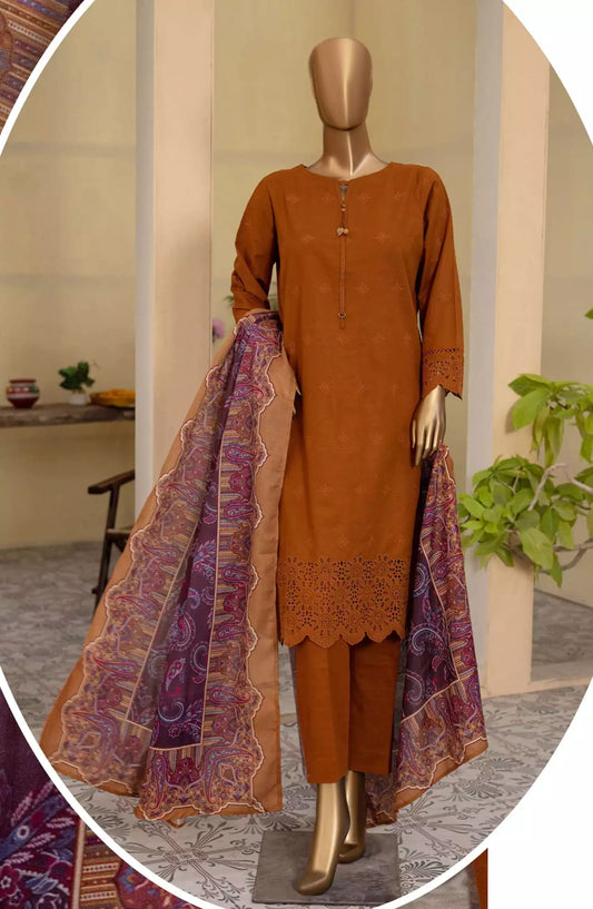 HZ Khaddar Embroidered Chikankari with Pashmina Shawl Collection - KCP-01
