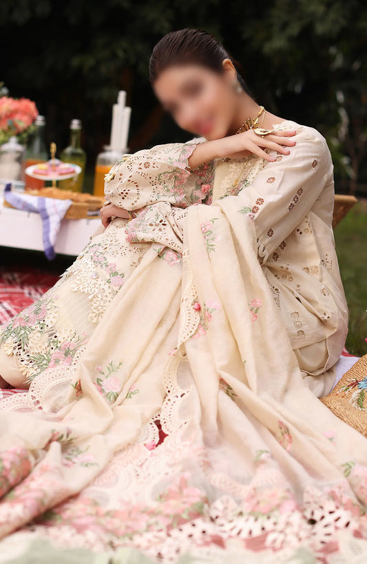 KAHF Premium Festive Lawn Collection 2024 - KFL-07 SHIREEN