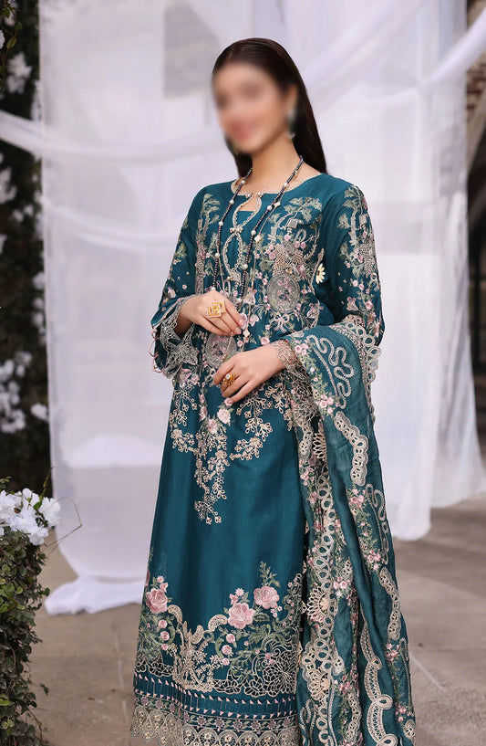 KAHF Premium Festive Lawn Collection 2024 - KFL-09A BANO