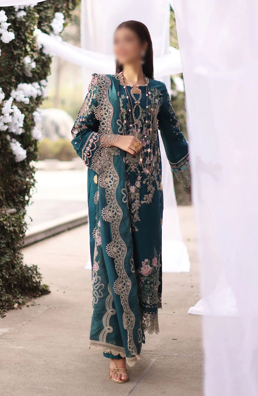 KAHF Premium Festive Lawn Collection 2024 - KFL-09A BANO