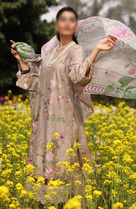 KAHF Premium Festive Lawn Collection 2024 - KFL-12 HEER