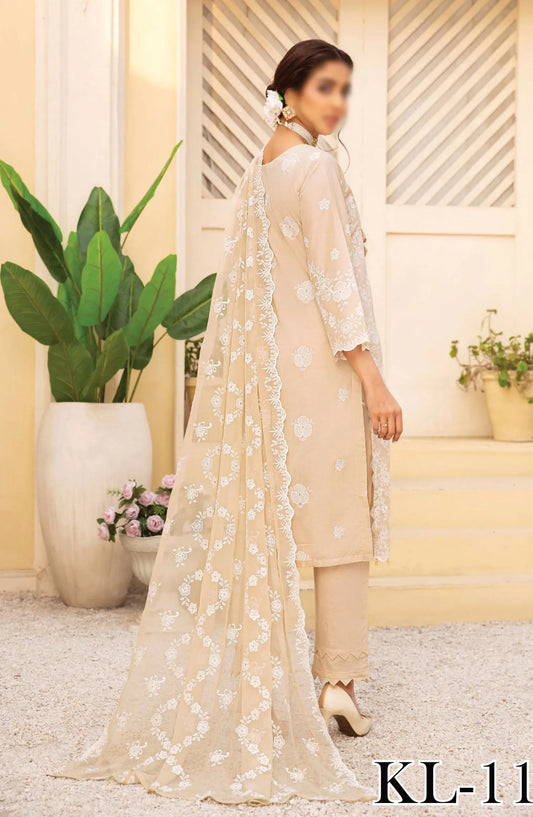 Lawnkaari by Khoobsurat Embroidered Lawn Collection 2024 - KL-11