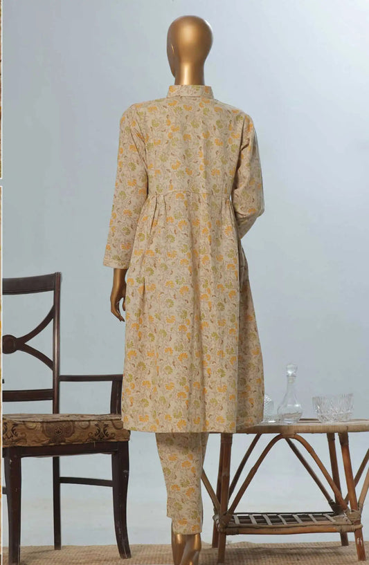 HZ RTW Fall Winter Prints 2 Pc Co Ords Collection - KPC 915 Ivory