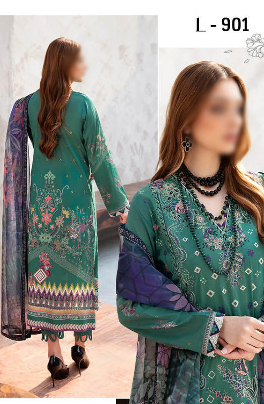 Ramsha Ghazal Luxury Lawn Collection Vol 01 2024 - L 901