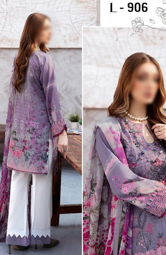 Ramsha Ghazal Luxury Lawn Collection Vol 01 2024 - L 906