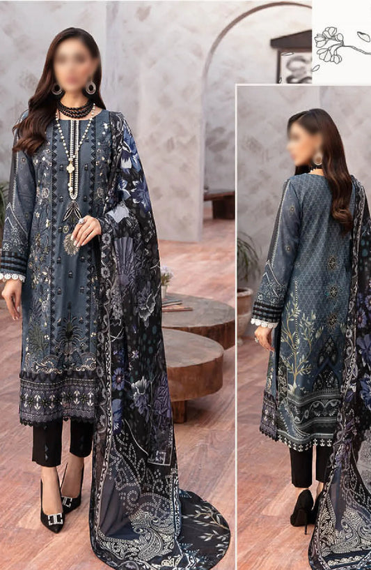 Ramsha Ghazal Luxury Lawn Collection Vol 01 2024 - L 908