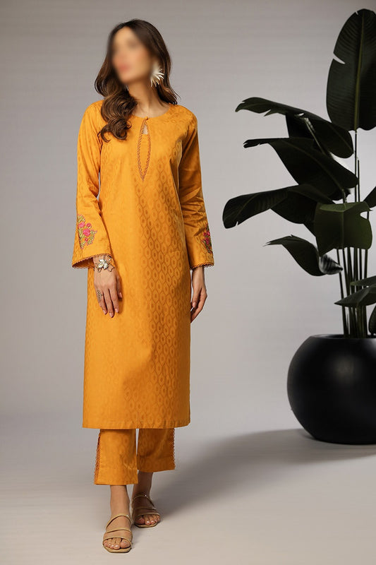 Merakish Jacquard Stitched 2 Piece Collection - LAVENDER