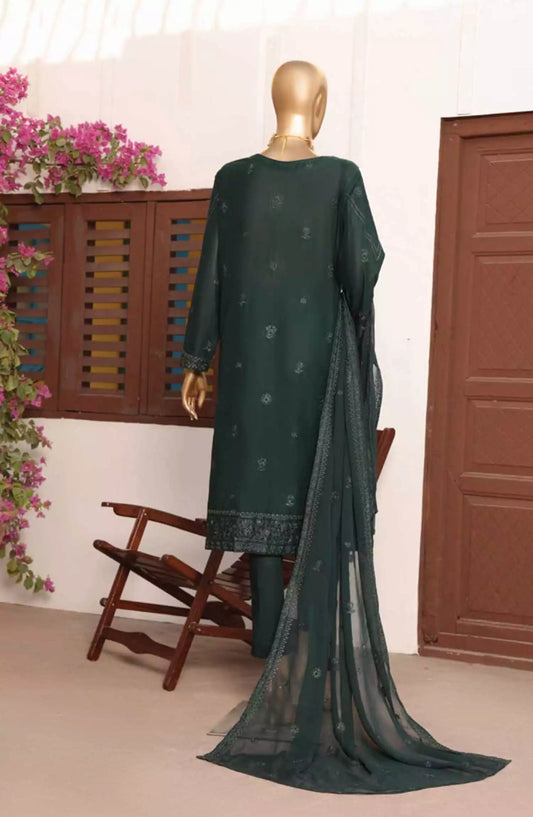 HZ Lucknowi Chikankari Embroidered Collection - LCE-13