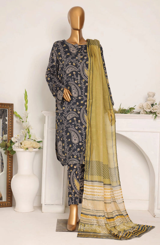 HZ Linen Wintry Digital Printed Collection - LWP 1062