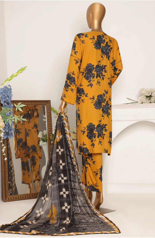 HZ Linen Wintry Digital Printed Collection - LWP 1070