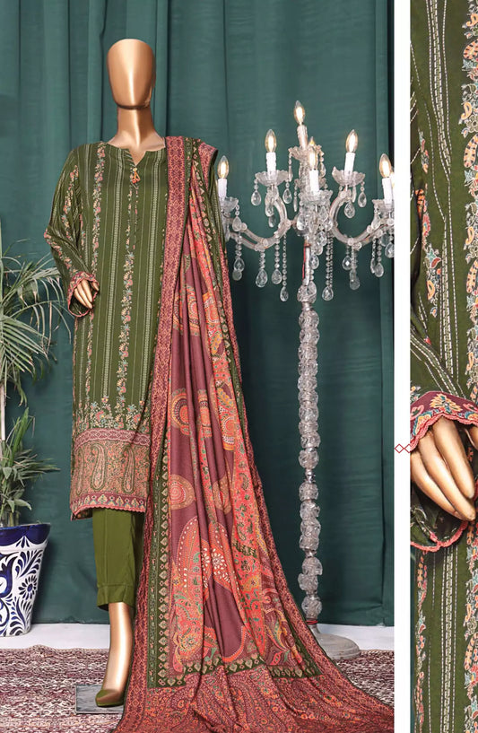 HZ Linen Wintry Digital Printed Collection Vol 02 - LWS-1141