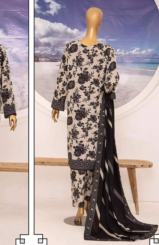 HZ Linen Wintry Shawl Printed Collection Vol 02 - LWS-1157