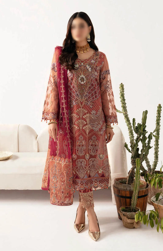 Ramsha Minahil Luxury Organza Collection Vol 11 - M 1103