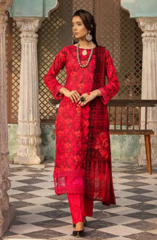 Mahoor Printed and Embroidered Lawn Collection 2024 - M-400