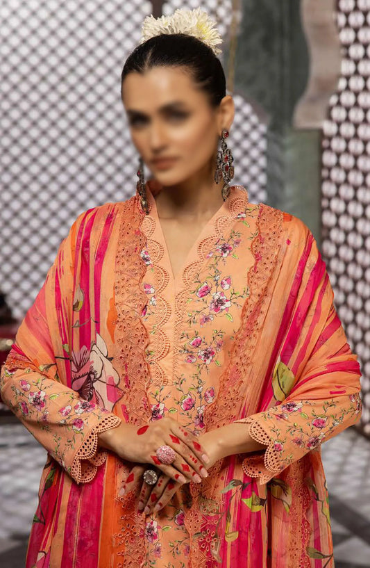 Mahoor Printed and Embroidered Lawn Collection 2024 - M-403