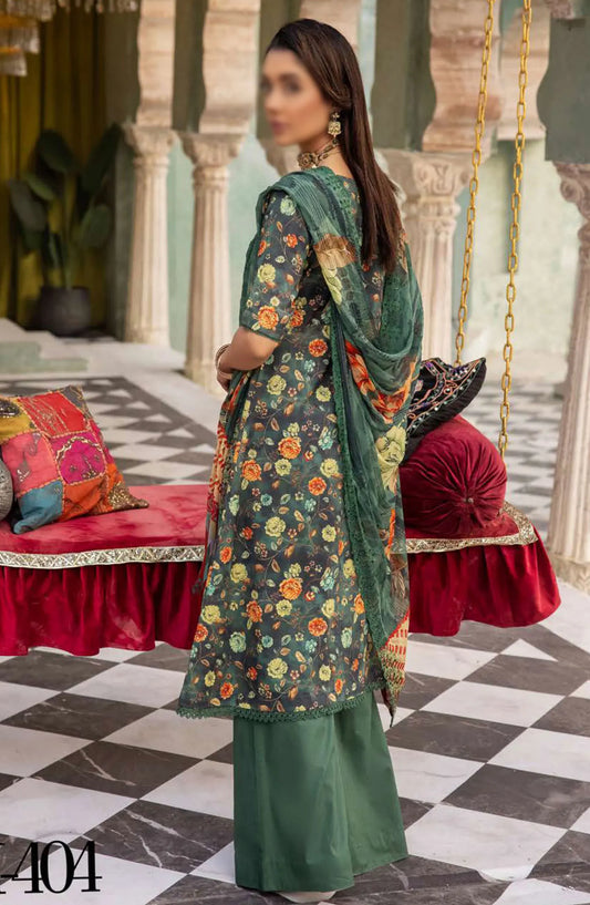 Mahoor Printed and Embroidered Lawn Collection 2024 - M-404