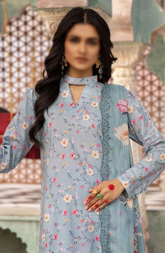 Mahoor Printed and Embroidered Lawn Collection 2024 - M-405