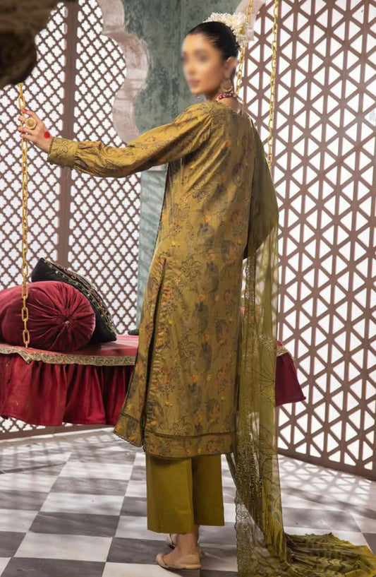 Mahoor Printed and Embroidered Lawn Collection 2024 - M-406