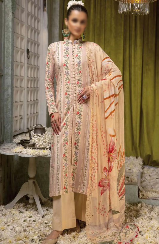 Mahoor Printed and Embroidered Lawn Collection 2024 - M-407