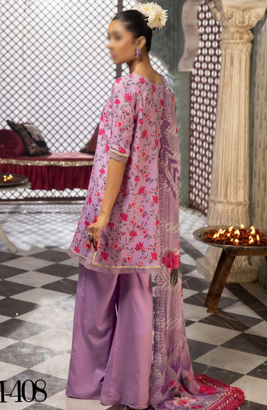 Mahoor Printed and Embroidered Lawn Collection 2024 - M-408