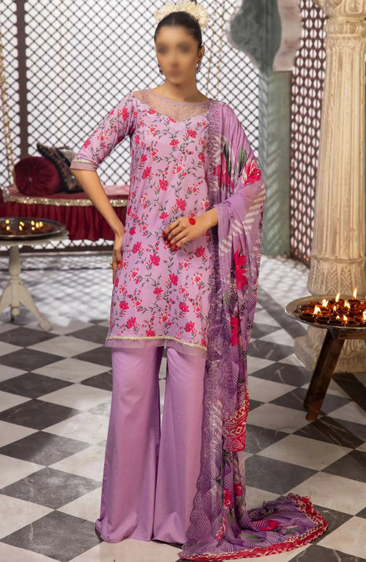 Mahoor Printed and Embroidered Lawn Collection 2024 - M-408