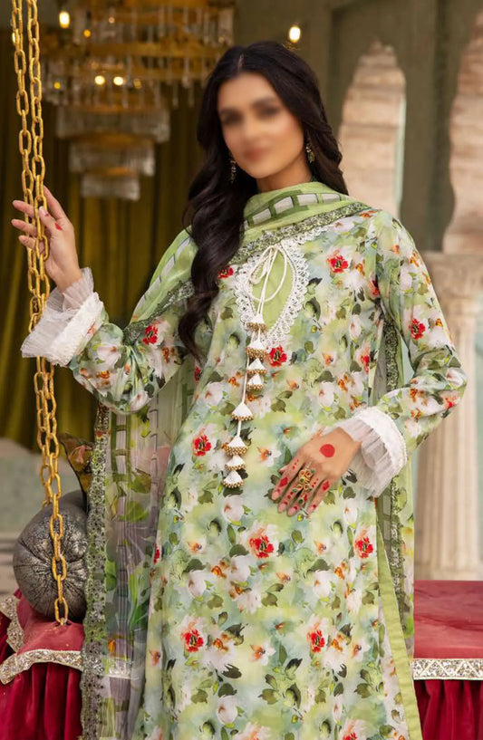 Mahoor Printed and Embroidered Lawn Collection 2024 - M-409