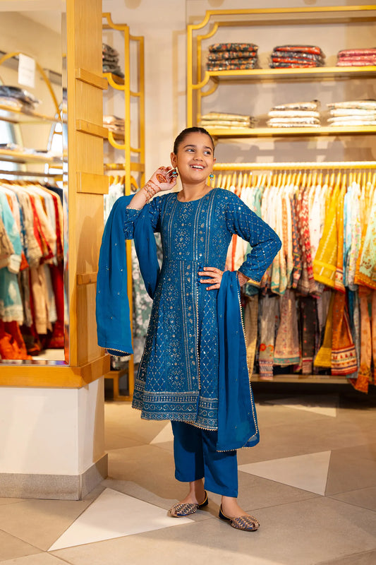 Mehendi Marvels Gurya Pret Wear By Amna Khadija - M 01 BD RDM STITCH