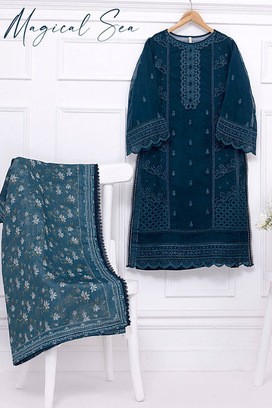 Azure Florentine Shirt and Dupatta Collection 2023 - Magical Sea