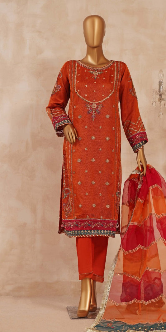 Sadabahar Festive Formals 2023 Add Ons Designs - MB 06 Orange
