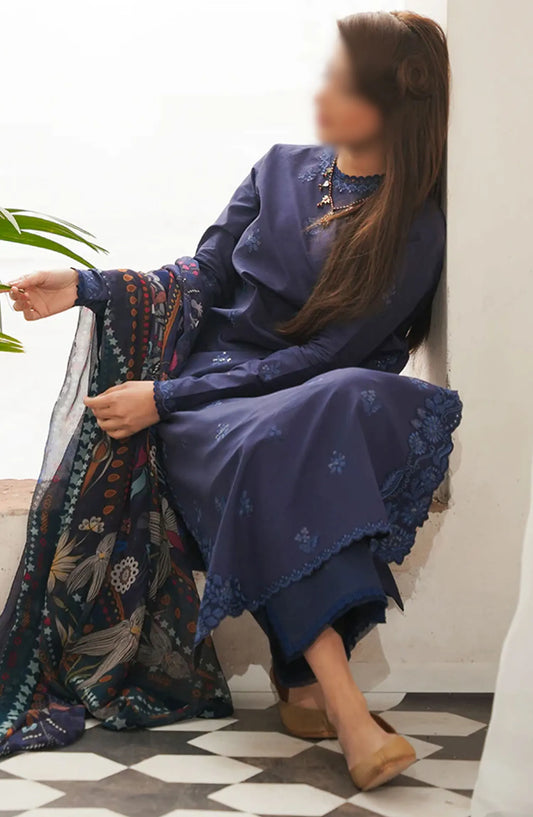 Seran Afsanah Unstitched Luxury Lawn Collection 2024 - Mihrimah