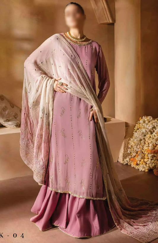 Nureh Mukeshkari Embroidered Mukesh Chiffon Collection - MK-04