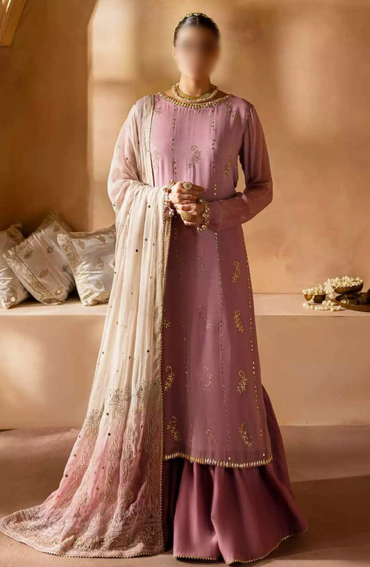 Nureh Mukeshkari Embroidered Mukesh Chiffon Collection - MK-04